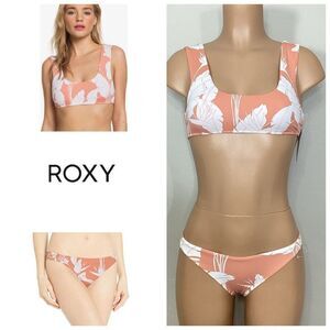 New. ROXY tropical bikini. XS-top/S-bottom